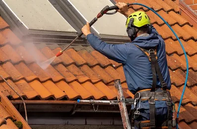Démoussage et hydrofuge de toiture à Thou